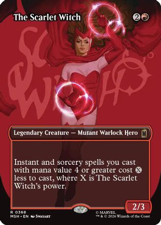 The Scarlet Witch (Borderless) (MSH-368) (Foil)