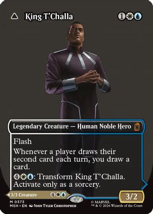 King T'Challa (Borderless) (0373) (MSH-373) (Foil)