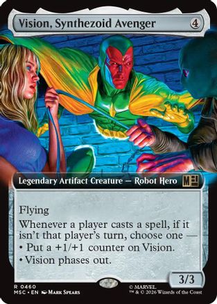 Vision, Synthezoid Avenger (Extended Art) (MSC-460) (Foil)