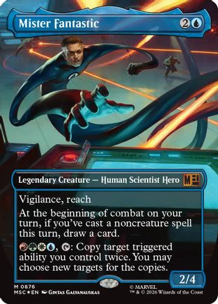 Mister Fantastic (Borderless) (Surge Foil) (MSC-876)