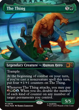 The Thing (Borderless) (Surge Foil) (MSC-878)