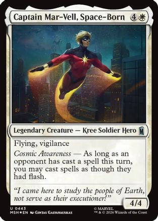 Captain Mar-Vell, Space-Born (Surge Foil) (MSH-443)