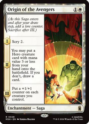 Origin of the Avengers (MSH-028)