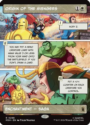 Origin of the Avengers (Borderless) (MSH-298)