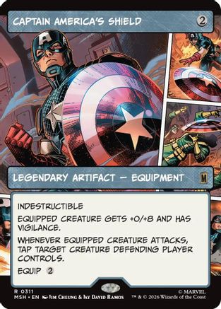 Captain America's Shield (Borderless) (0311) (MSH-311)