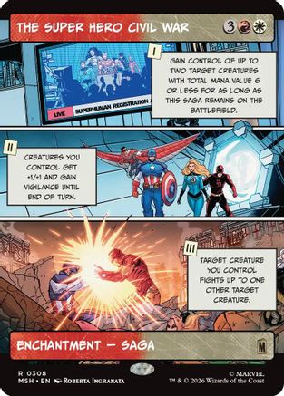 The Super Hero Civil War (Borderless) (MSH-308) (Foil)