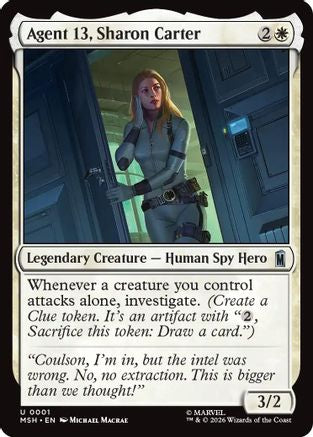 Agent 13, Sharon Carter (MSH-001) (Foil)