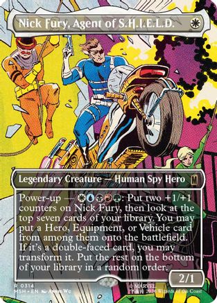 Nick Fury, Agent of S.H.I.E.L.D. (Borderless) (MSH-314) (Foil)