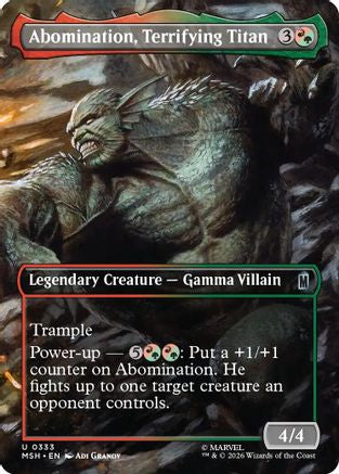 Abomination, Terrifying Titan (Borderless) (MSH-333)