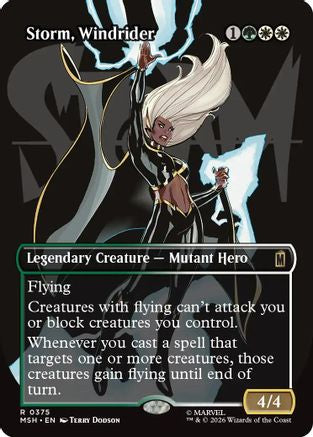 Storm, Windrider (Borderless) (MSH-375) (Foil)