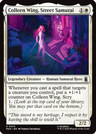 Colleen Wing, Street Samurai (MSH-013) (Foil)