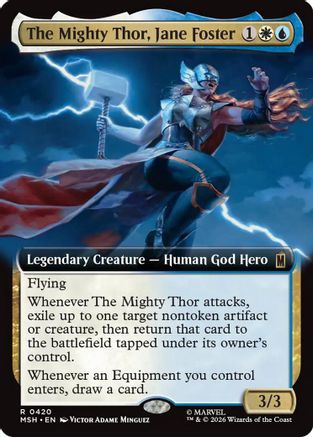 The Mighty Thor, Jane Foster (Extended Art) (MSH-420) (Foil)