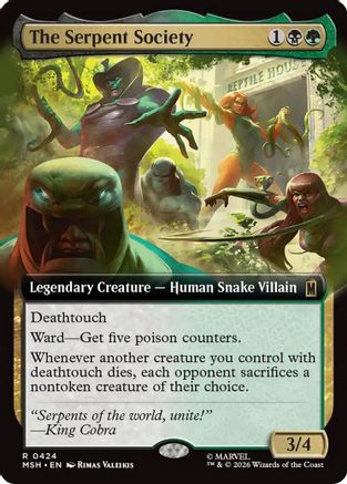 The Serpent Society (Extended Art) (MSH-424) (Foil)