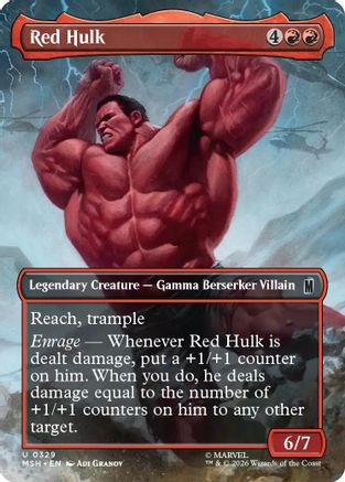 Red Hulk (Borderless) (MSH-329)