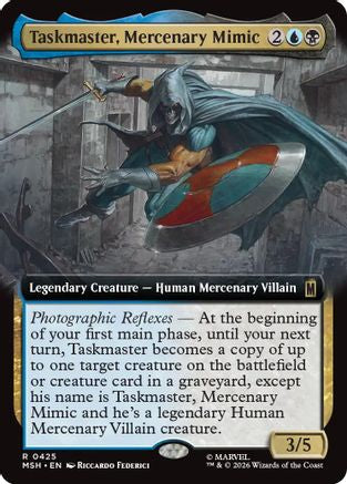 Taskmaster, Mercenary Mimic (Extended Art) (MSH-425) (Foil)