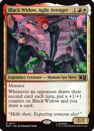 Black Widow, Agile Avenger (Surge Foil) (MSC-077)