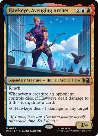 Hawkeye, Avenging Archer (Surge Foil) (MSC-084)