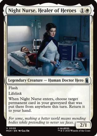 Night Nurse, Healer of Heroes (MSH-026) (Foil)
