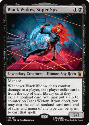 Black Widow, Super Spy (MSH-089) (Foil)