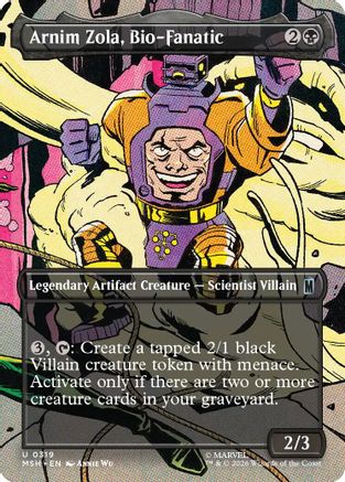 Arnim Zola, Bio-Fanatic (Borderless) (MSH-319) (Foil)