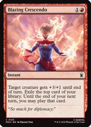 Blazing Crescendo (MSH-125) (Foil)