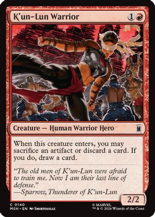K'un-Lun Warrior (MSH-140) (Foil)