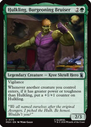 Hulkling, Burgeoning Bruiser (MSH-173) (Foil)