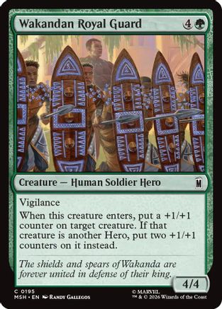 Wakandan Royal Guard (MSH-195) (Foil)