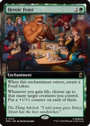 Heroic Feast (Extended Art) (MSH-414) (Foil)