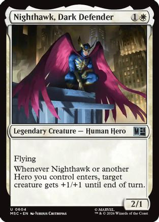 Nighthawk, Dark Defender (MSC-604) (Foil)