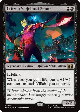 Citizen V, Helmut Zemo (MSC-650)