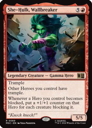 She-Hulk, Wallbreaker (MSC-060) (Foil)