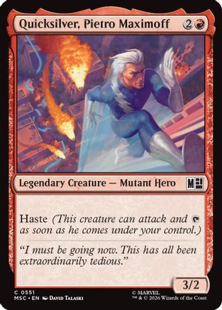 Quicksilver, Pietro Maximoff (0551) (MSC-551) (Foil)