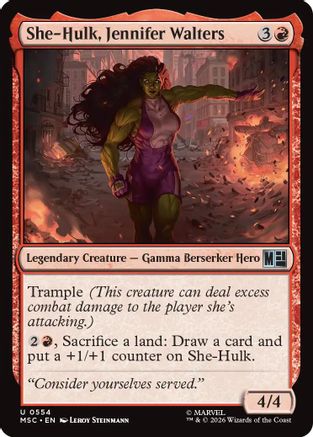She-Hulk, Jennifer Walters (MSC-554) (Foil)