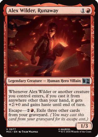 Alex Wilder, Runaway (MSC-677)