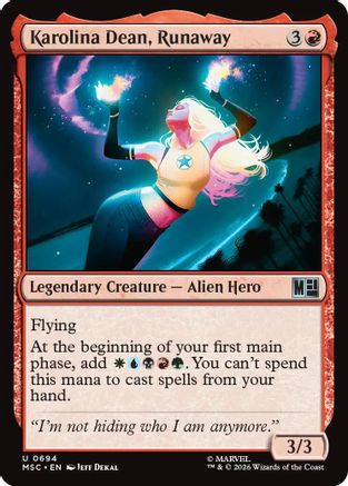 Karolina Dean, Runaway (MSC-694) (Foil)
