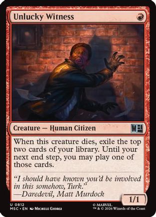 Unlucky Witness (MSC-812)