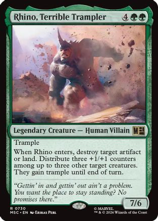 Rhino, Terrible Trampler (MSC-730) (Foil)