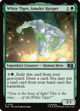 White Tiger, Amulet Keeper (MSC-736) (Foil)