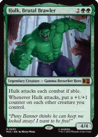 Hulk, Brutal Brawler (MSC-833) (Foil)