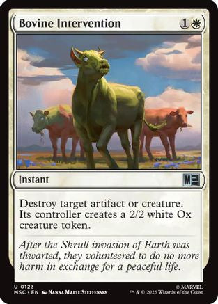Bovine Intervention (MSC-123)