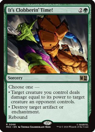 It's Clobberin' Time! (Surge Foil) (MSC-066)