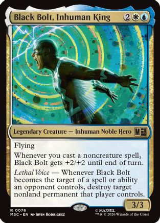 Black Bolt, Inhuman King (MSC-076)