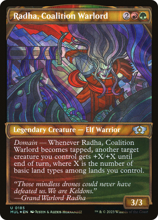 Radha, Coalition Warlord (MUL-185) (Showcase) (Halo Foil)