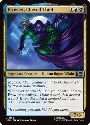 Prowler, Clawed Thief (Surge Foil) (MSC-186)