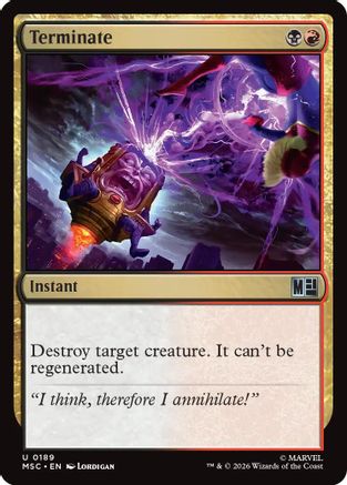Terminate (MSC-189)