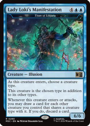 Lady Loki's Manifestation - Titan of Littjara (Surge Foil) (MSC-280)