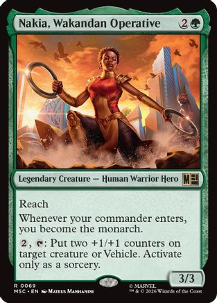 Nakia, Wakandan Operative (Surge Foil) (MSC-069)