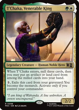 T'Chaka, Venerable King (Surge Foil) (MSC-098)