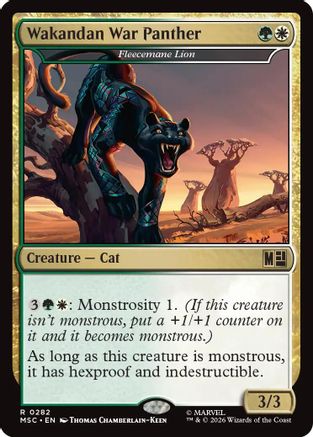 Wakandan War Panther - Fleecemane Lion (Surge Foil) (MSC-282)